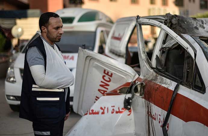 İsrail “güvenli” dediği bölgedeki hastane yakınına saldırdı! 11 kişi hayatını kaybetti