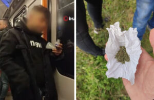 Metroda uyuşturucu madde kullanan şüpheli serbest bırakıldı
