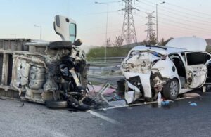 Kuzey Marmara Otoyolu’nda bayram dönüşü feci kaza! Baba ve kızı yaşamını yitirdi