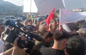 CHP’lilerin Mesut Kocagöz protestosuna jandarma müdahalesi
