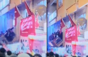 Denizli Tavas’ta, CHP ilçe başkanlığındaki kutlama sırasında balkon çöktü