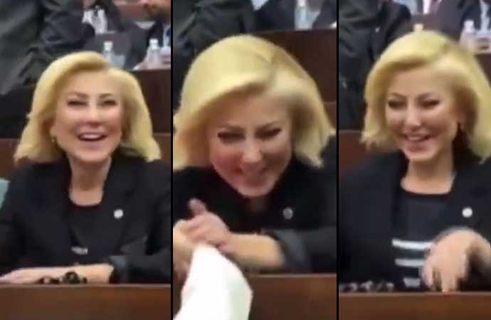 AKP'lilerden Meclis'te Şebnem Bursalı'ya 'ıstakoz' kutlaması
