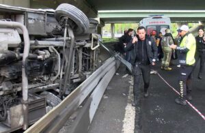 Basın Ekspress Yolu’nda kaza! Altı polis yaralandı