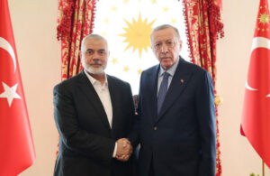 Erdoğan, Dolmabahçe’de Hamas lideri Haniyye ile görüştü
