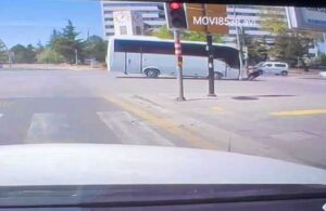 Minibüs scooter sürücüsüne feci şekilde çarptı