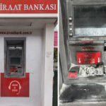 Zonguldak’ta Ziraat Bankası ATM’si yakıldı