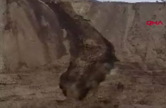 İliç’te aramaların sürdüğü maden bölgesinde yeni toprak kayması