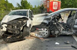 Elazığ’da feci kaza! İki otomobil çarpıştı, 7 yaralı