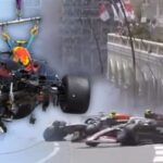 Formula 1 yarışında feci kaza! Perez’in aracı paramparça oldu