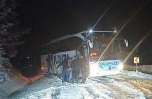 Kastamonu’da Mayıs ortasında kar yağdı araçlar yolda kaldı