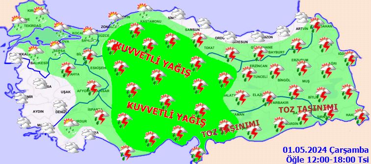 Meteoroloji saat vererek uyardı! Çok kuvvetli sağanak geliyor