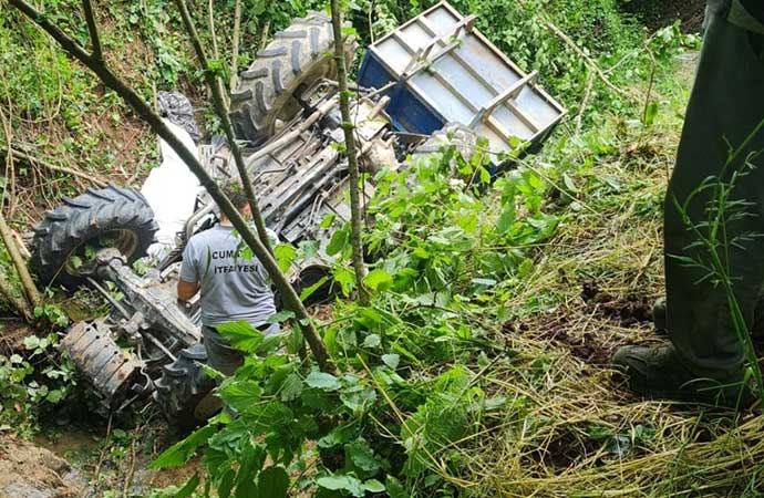 Düzce’de traktör uçurumdan yuvarlandı! 16 yaşındaki sürücü hayatını kaybetti