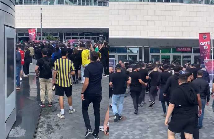 Berlin’de Fenerbahçe-Panathinaikos gerilimi: Taraftarlar birbirine girdi