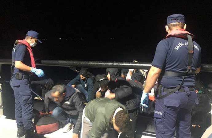 Bodrum açıklarında 47 kaçak göçmen yakalandı