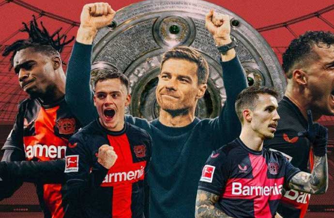 Leverkusen Bundesliga tarihine geçti! Sezon boyunca 1 kez bile yenilmediler