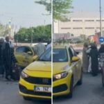 İstanbul’da turistler ile taksici arasında yumruklu kavga
