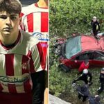140 km hızla giden araba istinat duvarından düştü! Genç futbolcu hayatını kaybetti