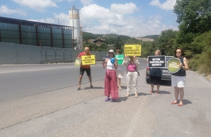 Uskumruköy halkının kaçak beton santrali mücadelesi devam ediyor!
