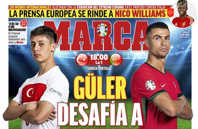 Marca, Arda Güler’i manşetine taşıdı: Ronaldo’ya meydan okuyor