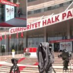 CHP Genel Merkezi’nde Erdoğan hazırlıkları! Kırmızı halı, forslu bayrak, keskin nişancılar