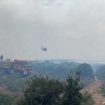 Aydın’da yangına müdahale eden uçak suya battı