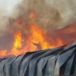 Samsun’da bebek bezi fabrikasında yangın