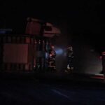 Doğalgaz yüklü tır devrildi, Aydın-İzmir Otoyolu trafiğe kapatıldı