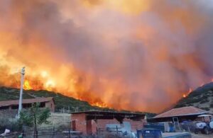 Manisa’da orman yangını! 2 mahalle boşaltıldı
