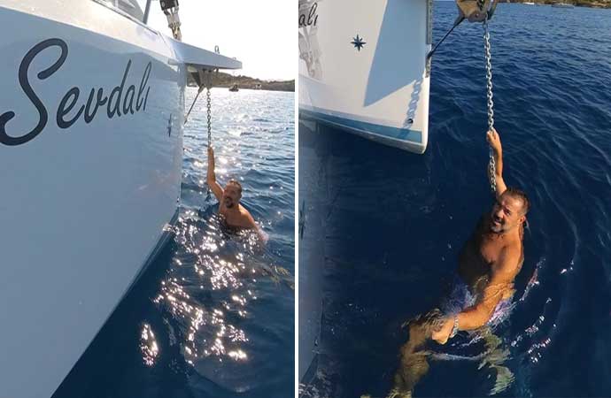 Çanakkale Bozcaada'da gözlerden uzak yaşayan oyuncu ve komedyen Ata Demirer, satın aldığı yeni teknesini sosyal medya hesabında paylaştı.
