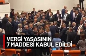 MHP ve İYİ Partili vekiller kavga etti, Meclis’te ortalık birbirine girdi