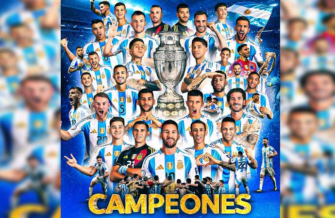 Arjantin Kupa Amerika’da rekor kırarak şampiyon