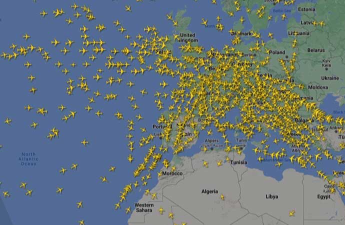 Dünya genelinde CrowdStrike krizi! Havada inanılmaz uçak yoğunluğu