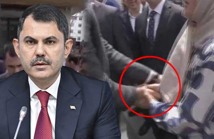 Dilenci gibi kadının eline tutuşturduğu para dolu kartı Bakan Murat Kurum nasıl elde etti?