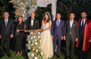 İYİ Partili Ümit Özlale spiker Serap Belovacıklı ile evlendi