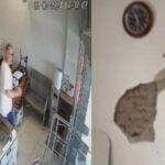 Çanakkale depreminde yaşanan panik güvenlik kamerasında! Duvarlar çatladı