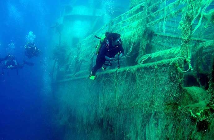 Batan yük gemisinin enkazı 55 yıl sonra bulundu