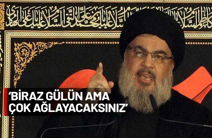 Hizbullah lideri Hasan Nasrallah, İsrail'in Hizbullah'ın üst düzey komutanlarından Fuad Şükür'ü öldürmesine ilişkin açıklama yaptı. Nasrallah, "Sadece bir destek cephesi olmanın ötesine geçtik. Bu tüm cephelerde açık bir savaş. Yeni bir aşamaya girdik” dedi.