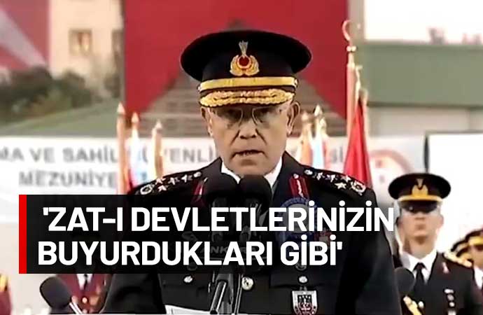 Jandarma Genel Komutanı Org. Arif Çetin'i çok tartışılan bu konuşması da emekli olmaktan kurtaramadı