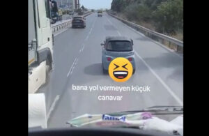 Tır şoförü Citroen AMI ile fena dalga geçti