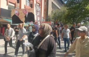 Meclis önünde Mahmud Abbas protestosu