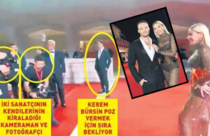 O kareler gündem olmuştu! Hadise ve Kerem Bürsin boş tribünlere poz vermiş