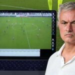 Mourinho’dan şaşırtan protesto! Bilgisayarı kameranın önüne koydu sarı kart gördü