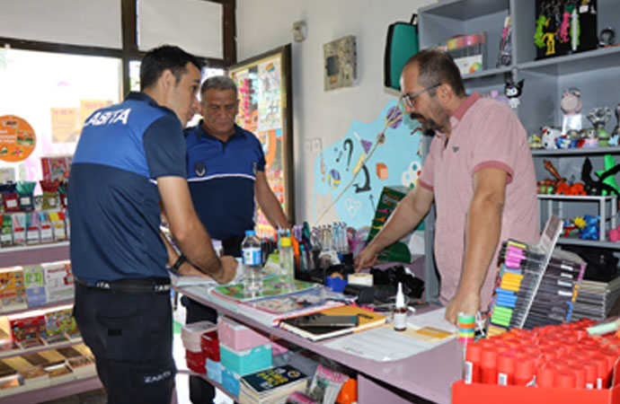 Nazilli Belediyesi’nden okul bölgesinde hijyen ve güvenlik kontrolü