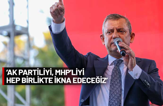 CHP lideri Özgür Özel, İzmir’de yaptığı konuşmada AKP’li Cumhurbaşkanı Recep Tayyip Erdoğan’a tepki gösterdi. Özel, “Tayyip Bey kötüye gidişi gördü, bundan dolayı gerginlik çıkarmak istiyor. Dilruba’dan çıkarıyor, teğmenlerden çıkarıyor. Tayyip Bey’in bir amacı var. Kavga etmek, gerilim çıkarmak. Açlığı, yoksulluğu ve sefaleti unutturmak istiyor” diye konuştu.